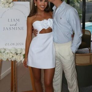 Valencia dress- white by Yojani Boutique